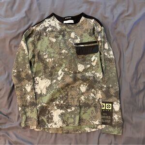 ZARA Boys Camouflage Long Sleeve Camo top